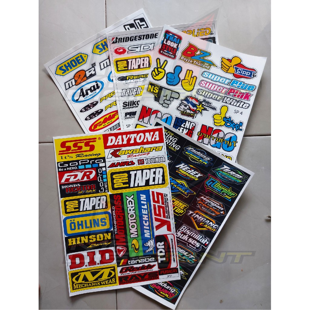 STIKER SEPAKET BEST SELLER STICKER RACING HEREX  DLL