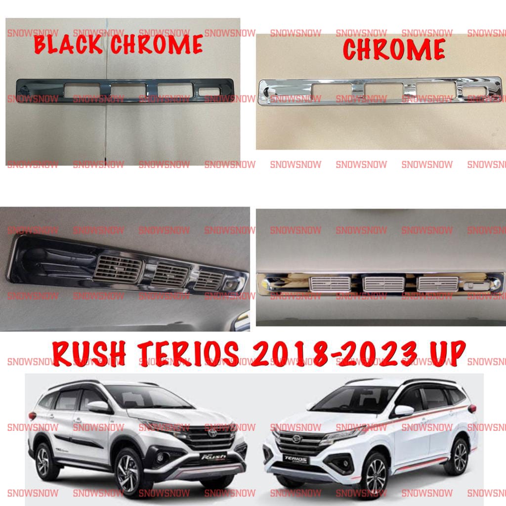 Panel AC Tengah All New Rush Terios 2018 2022 2023 Middle Black Chrome