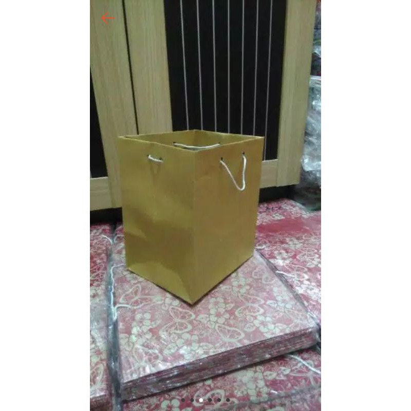 

Peperbag/tas kertas donat polos(14x12x16)