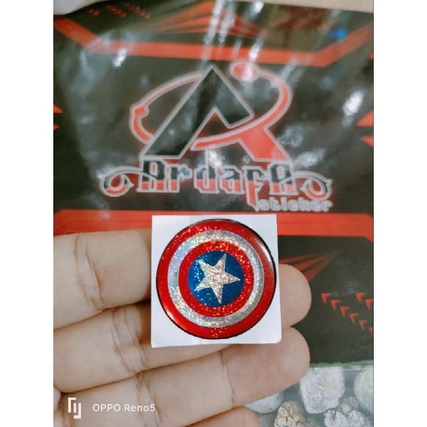 Sticker timbul stiker 3D CAPTAIN AMERICA