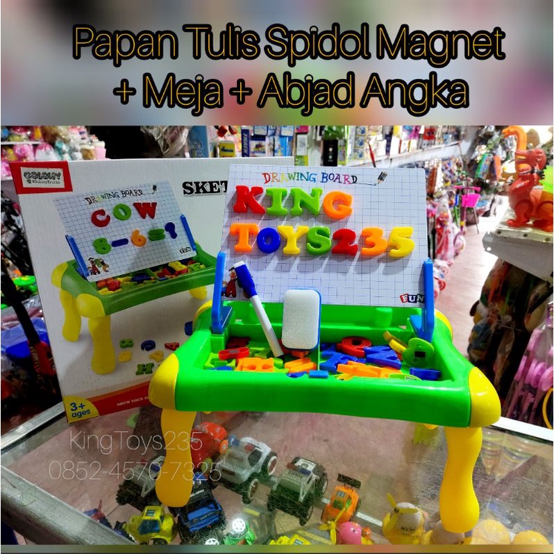 

Mainan Anak Meja Belajar Set Papan Tulis Magnet Spidol Penghapus Abjad Magnetic Huruf Angka Besar Bisa Hapus Papan Tulis Edukasi Belajar Pontianak