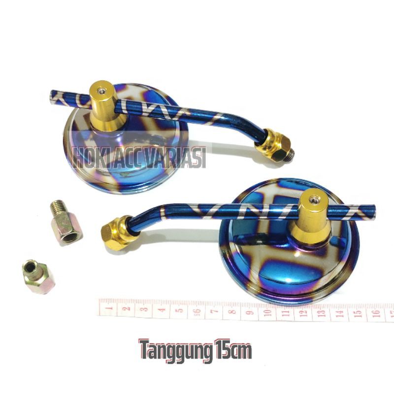 Spion Motor Bulat Sepion Variasi Honda Yamaha Twotone Panjang Tanggung Univesal Beat Scoopy Vario-4
