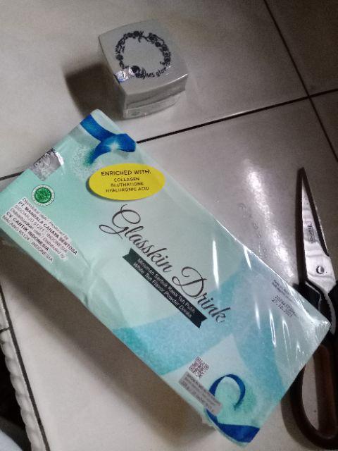 Ms Glow Glasskin Drink /free Gelas Cantik