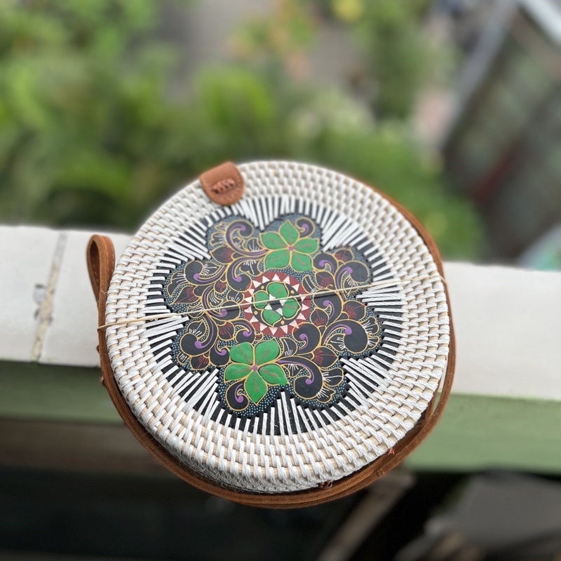 Tas Selempang / Sling Bag Rotan Bali