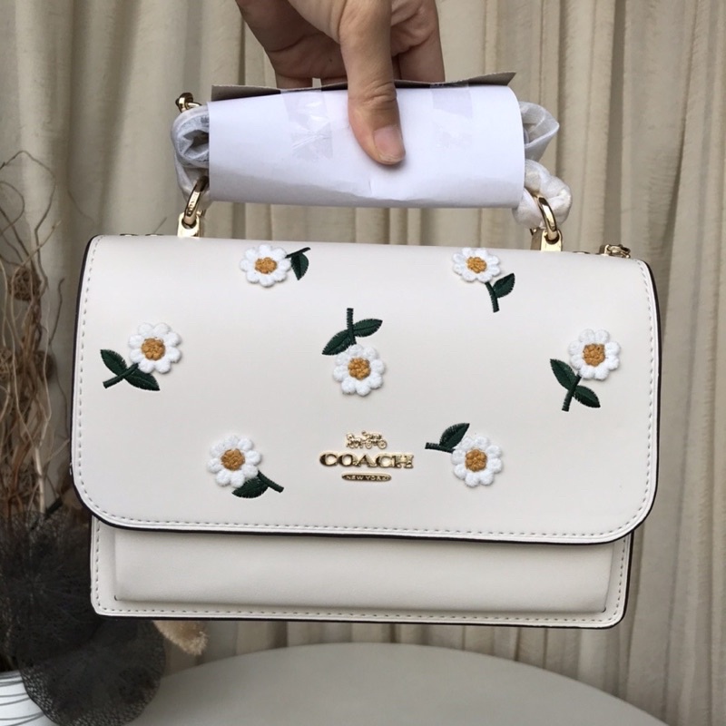 NEW Coach Women Klare Chain Bag Original Shoulder Bag Crossbody Tas Selempang Kulit Wanita Tali Rant
