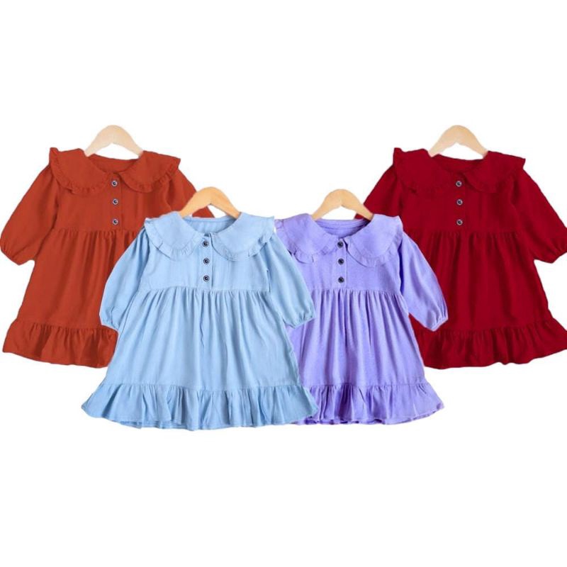 dress anak masakini/dress anak rayon