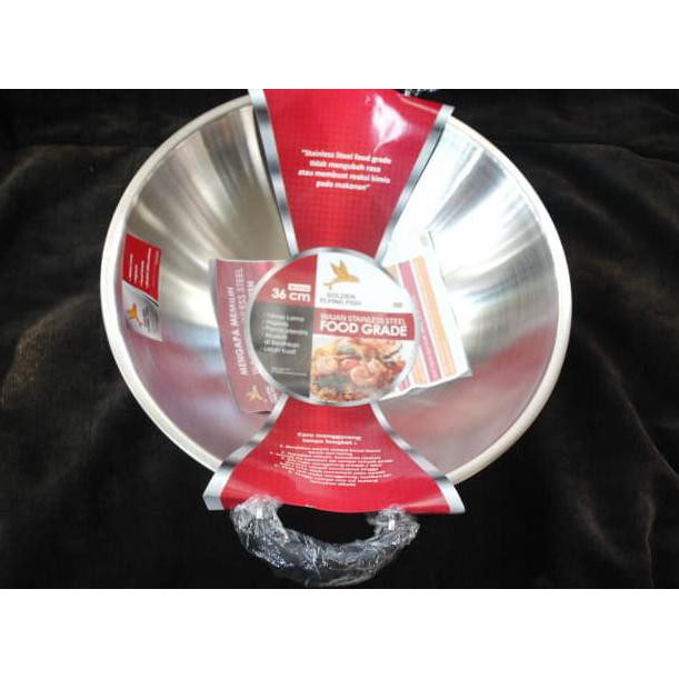 Wajan Stainless Steel Food Grade 36Cm - Golden Flying Fish Wj0136