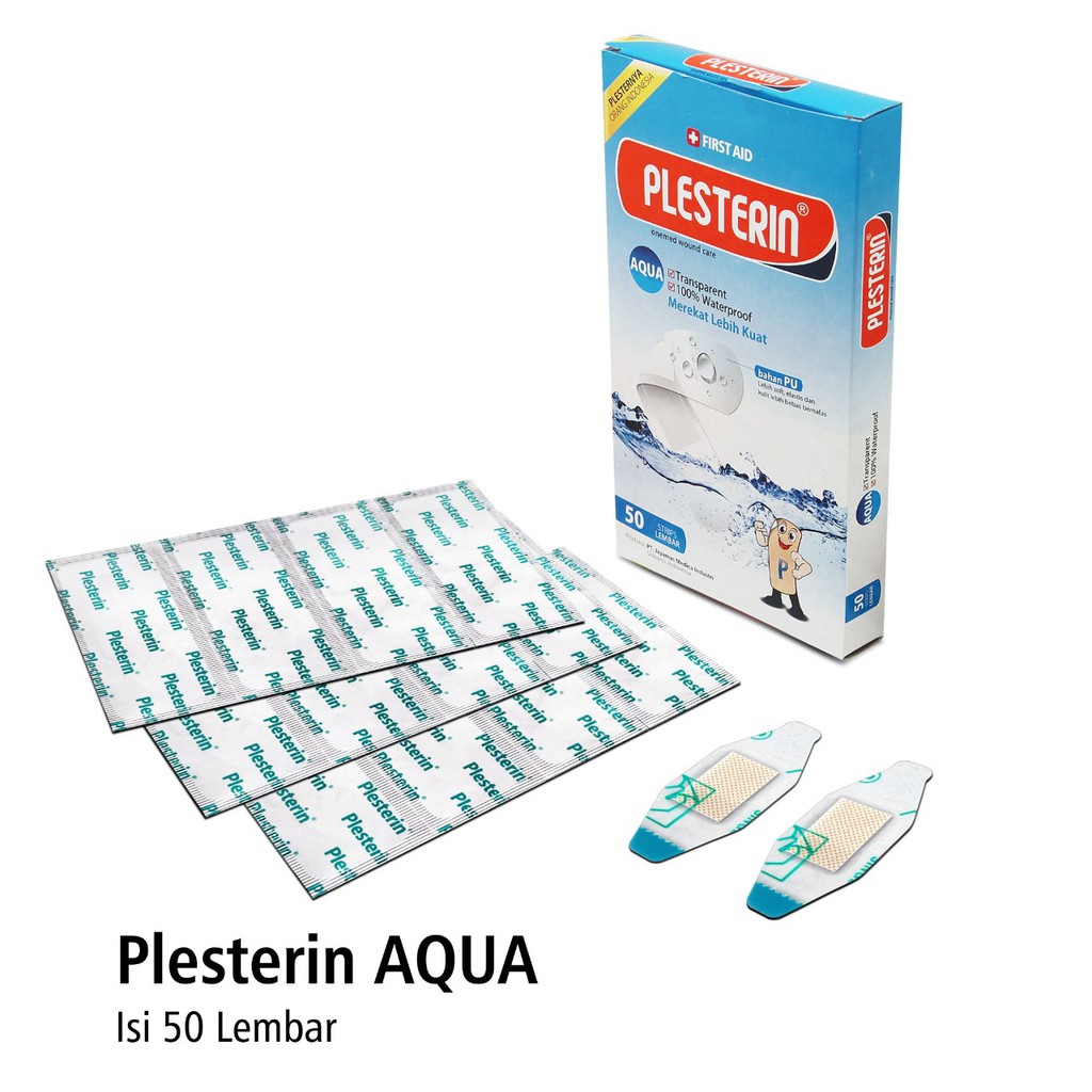 Plesterin Transparan Aqua Kedap Air box isi 50 Onemed