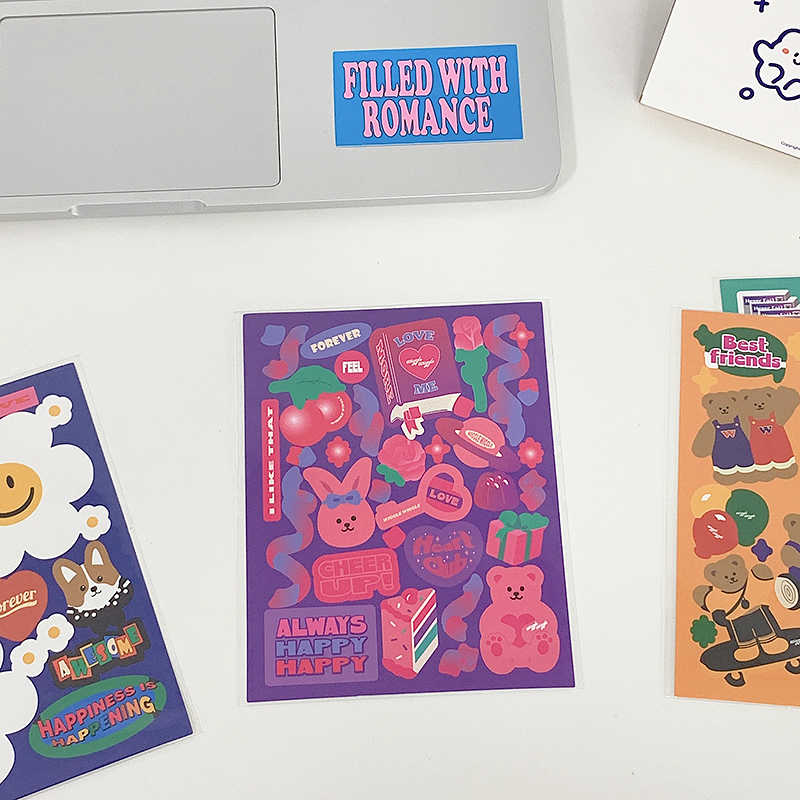 Winzige Korean Stickers Vintage Sticker Journal Scrapbook Phonecae Decor-1