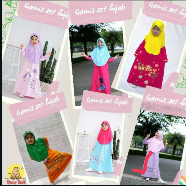 Gamis kids bear bee