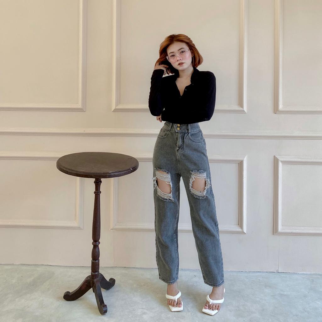 [GURLBUCKET] Longpant Jeans 7575 / Celana Panjang &quot;Pakaian Wanita&quot;