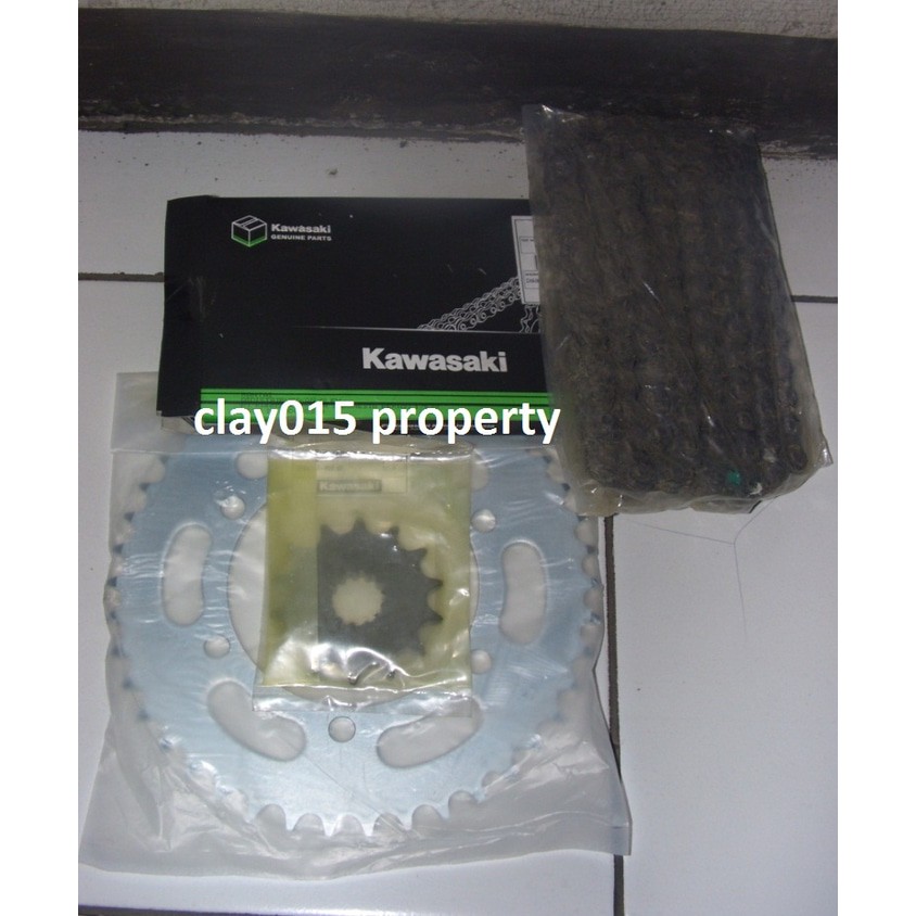 Gear + Rantai Set Ninja RR Mono Ori Kawasaki