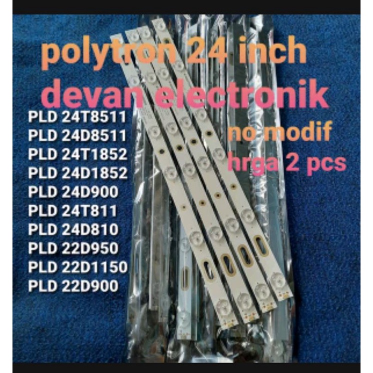 lampu LED backlight tv Polytron 24 inch PLD 24D8511