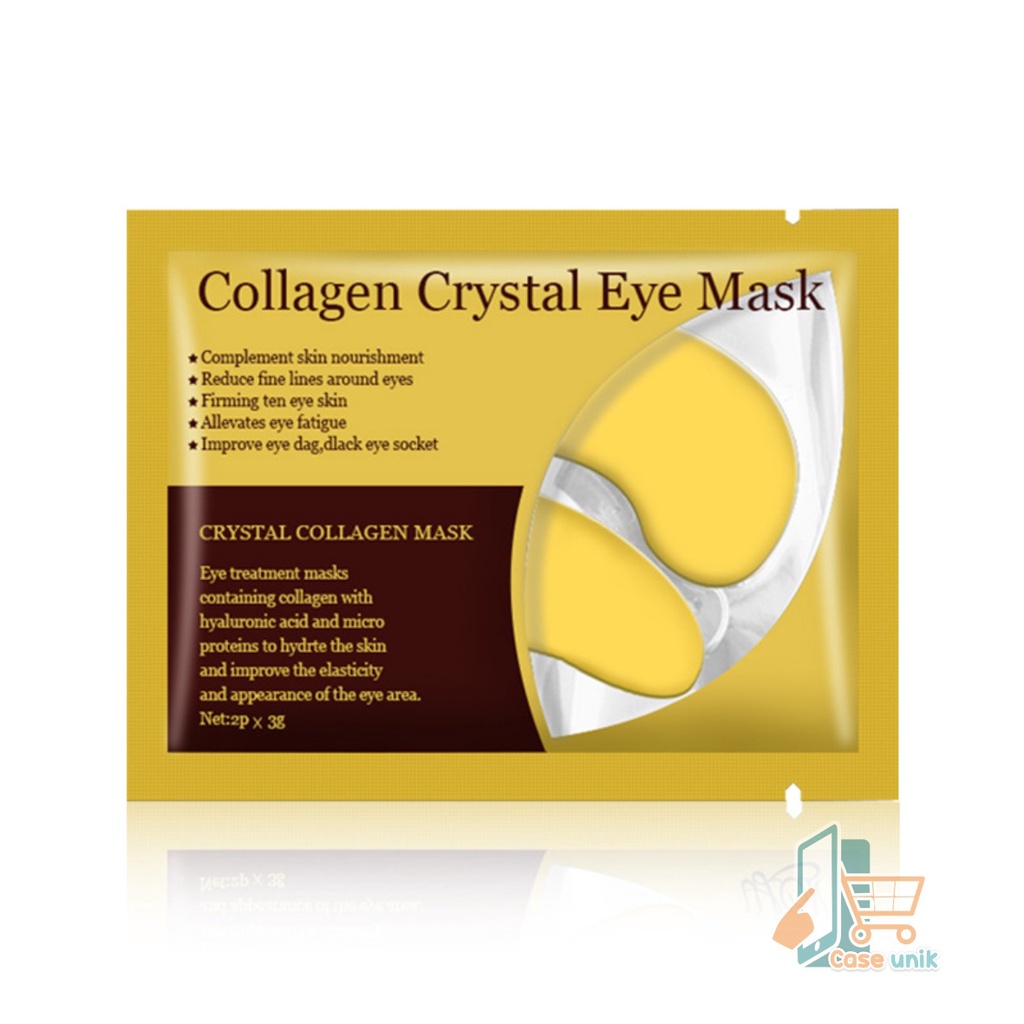 RT24 MASKER MATA CRYSTAL COLLAGEN GEL EYE MASK GOLD MOISTURIZING ANTI AGING PENGHILANG KANTUNG MATA PANDA CS3544