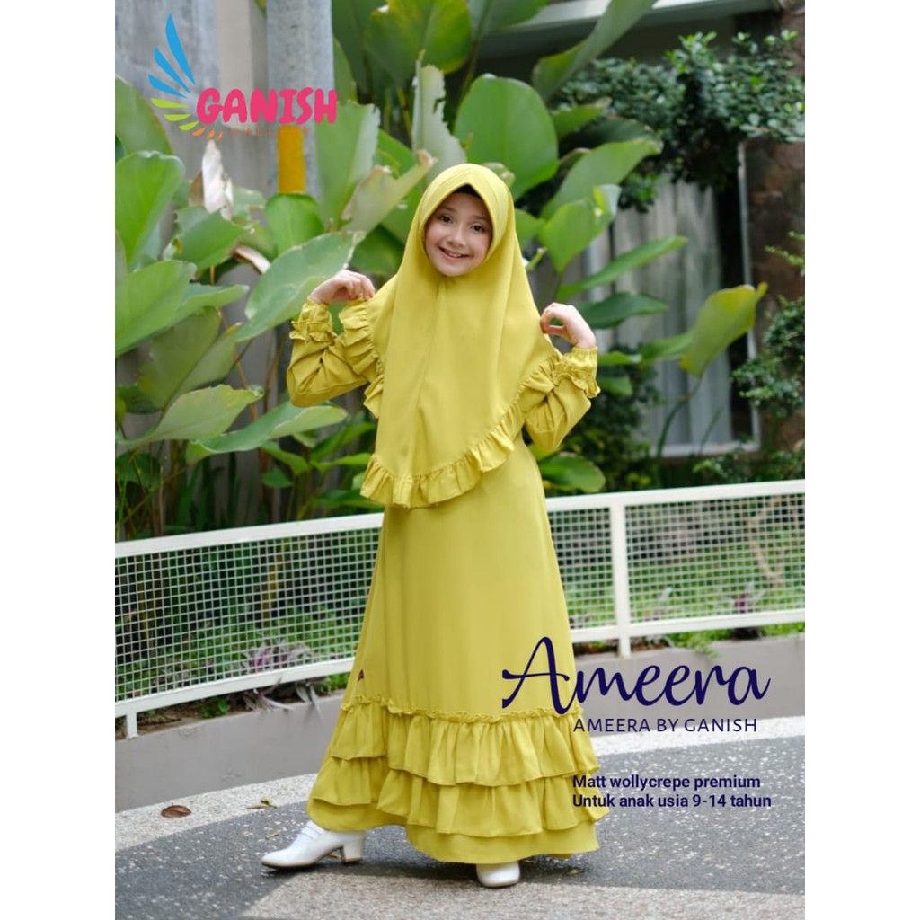 Gamis Anak Syari Usia 8 9 10 11 12 13 14 Tahun Baju Muslim Anak Perempuan Katun Termurah Terbaru Shopee Indonesia