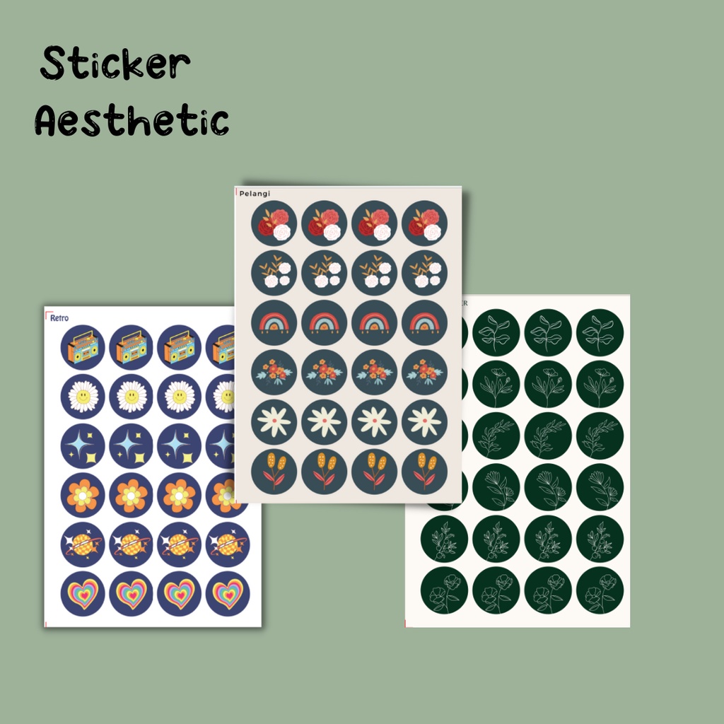 

STIKER LABEL PACK AESTHETIC
