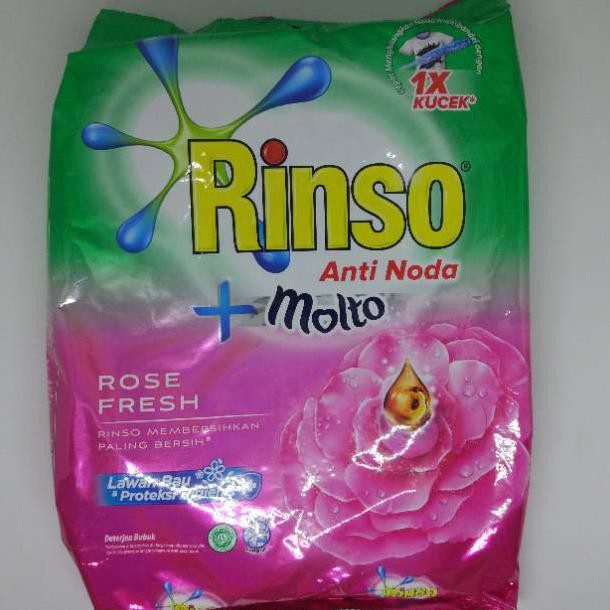 ( BISA COD ) Rinso Anti Noda + Molto Rose Fresh (Pink) 1.8 kg/ 1800grm PROMO [Kode 1|Kode 2|Kode