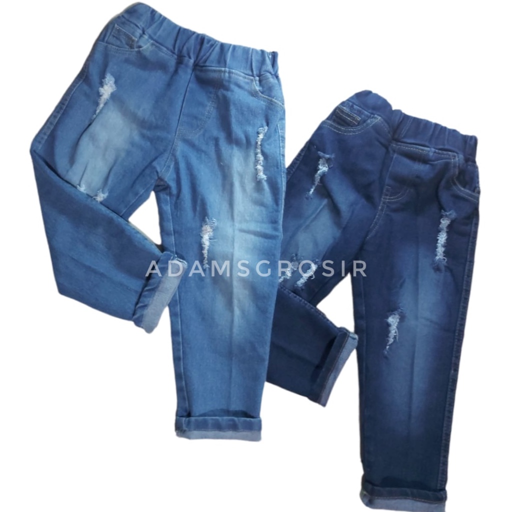 COD ( BAYAR DITEMPAT ) CELANA JEANS ANAK RIPPED SOBEK || CELANA PANJANG JEANS ANAK UMUR 1-6TAHUN