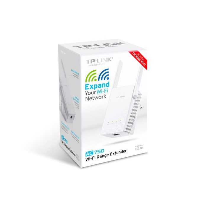 TP - Link N750 Dual Band Gigabit Wi-Fi Range Extender - RE210