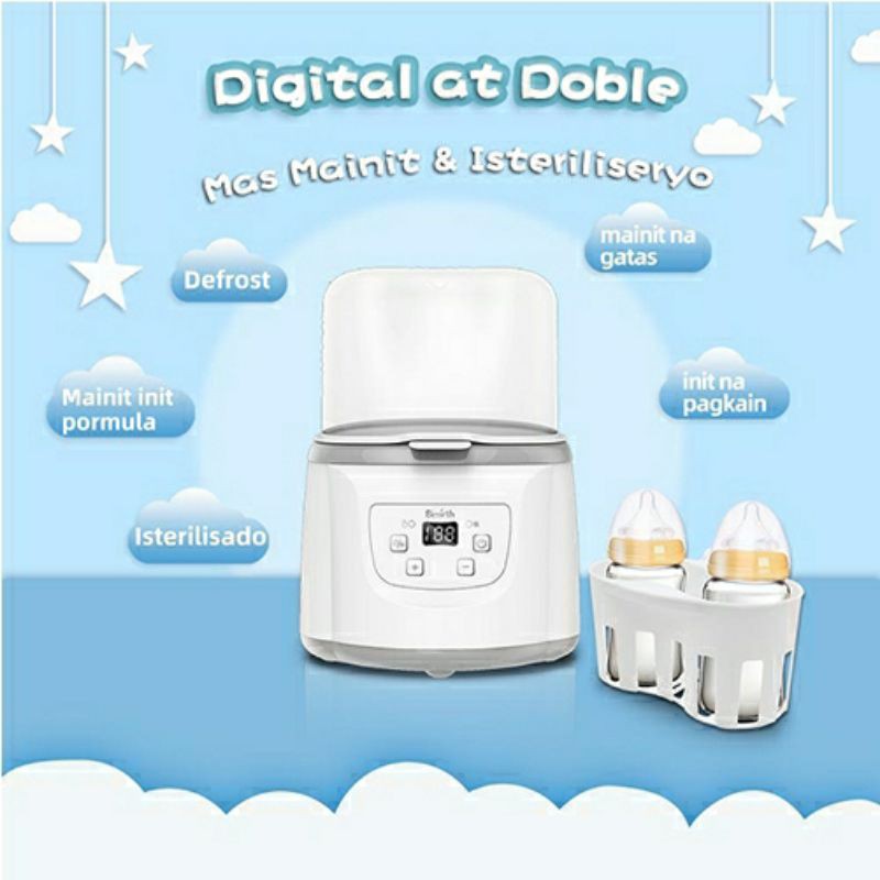 bmirth double warmer  &amp; sterilizer digital. penghangat susu bayi