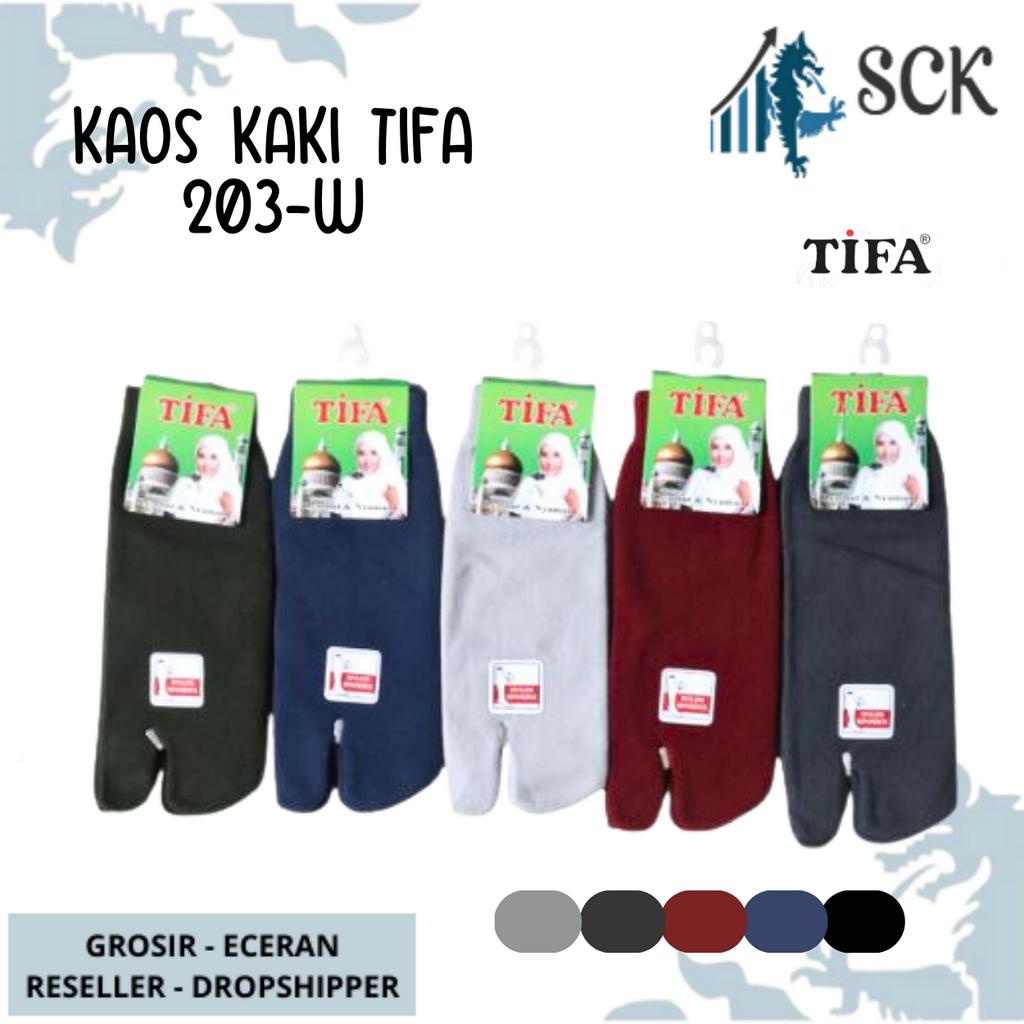 Kaos Kaki Wanita TIFA 203 Tumit Muslim Warna Warni / Kaus Kaki Wanita Muslimah TUMIT 2 Jari