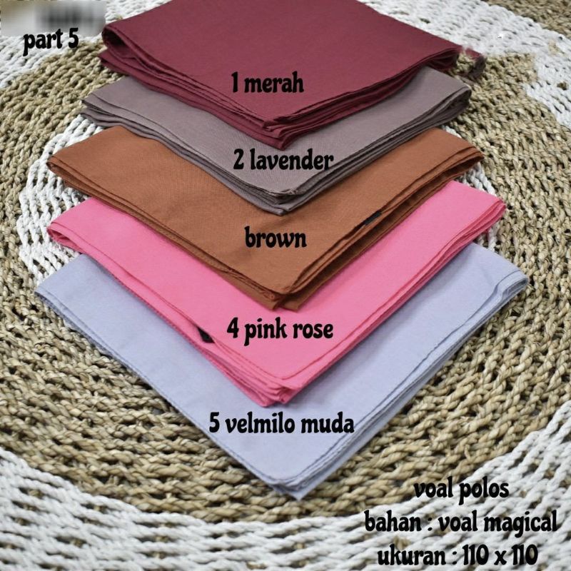 Voal Basic Katun Premium Jahit Tepi