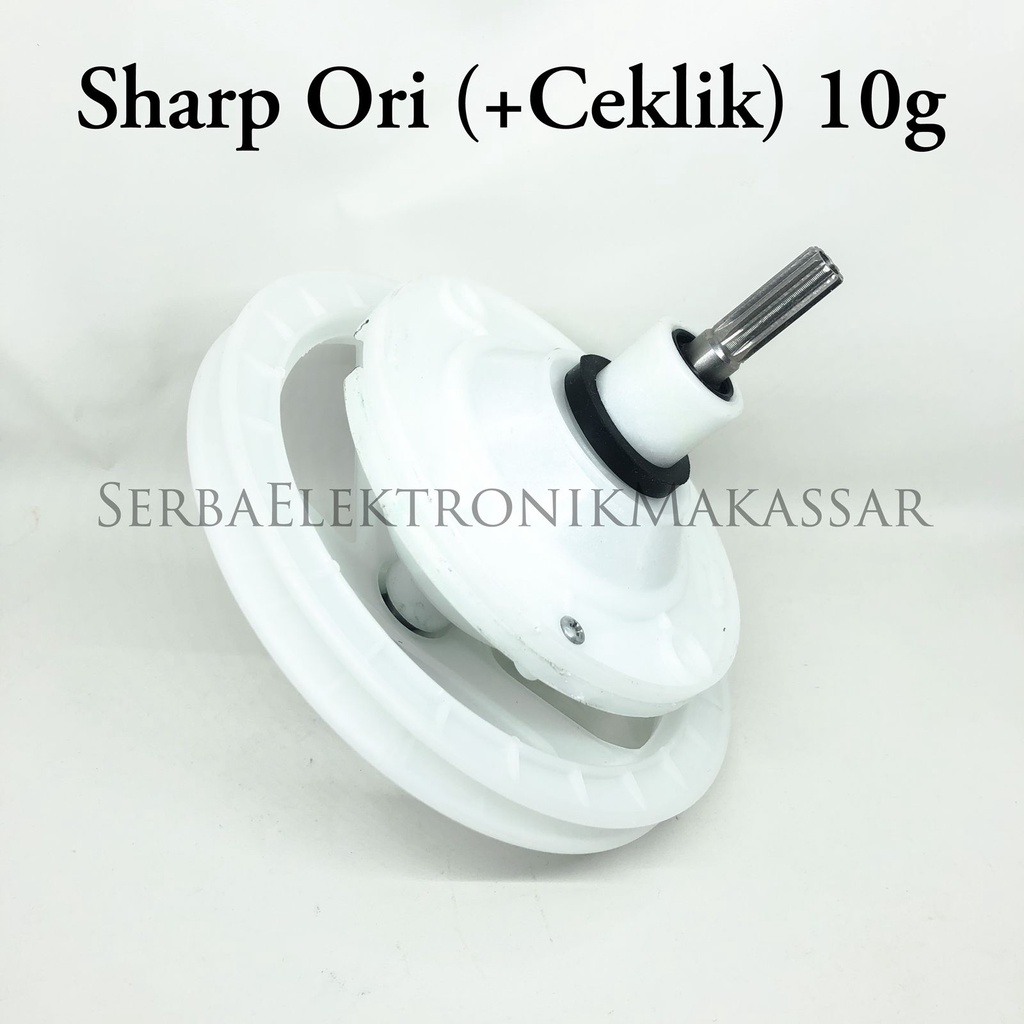 Gearbox Mesin Cuci Sharp Ori Ceklik 10Gigi Gear Box 10G Pully Besar