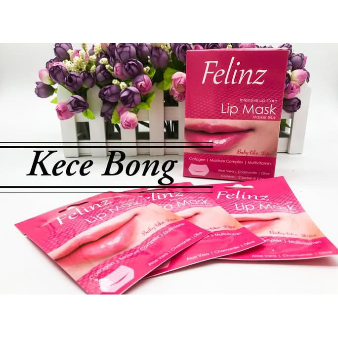 Felinz Lip Mask 2 Sheets masker bibir bpom aman
