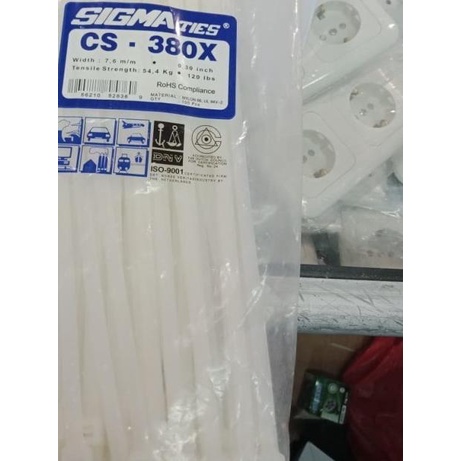 

֍ Kabel Ties CS380X 40cm x 7,6mm Putih SIGMA ❂