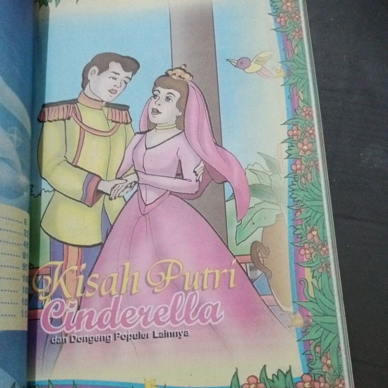 Buku Dongeng kisah putri Cinderella(15×25cm)