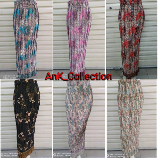 Terlaris rok plisket motif terlengkap