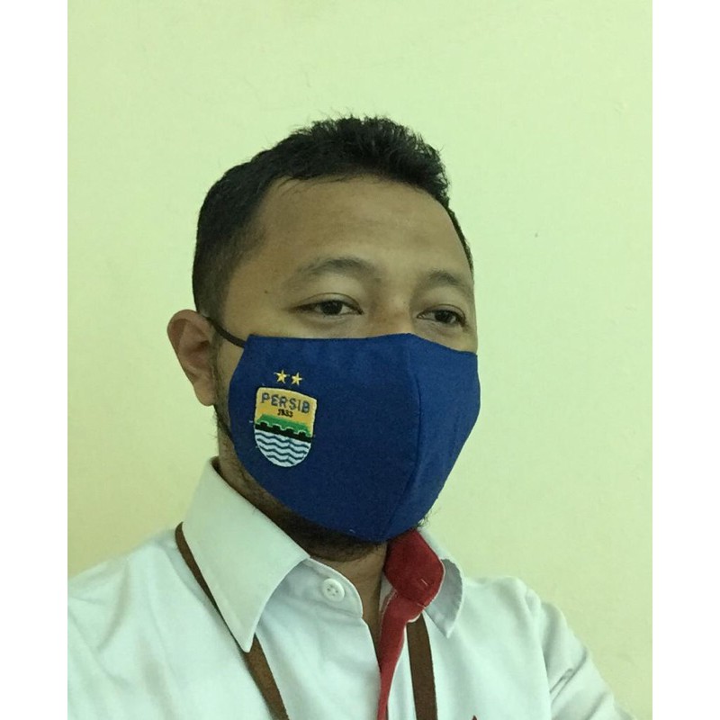 MASKER PERSIB BORDIR (3 PLY)