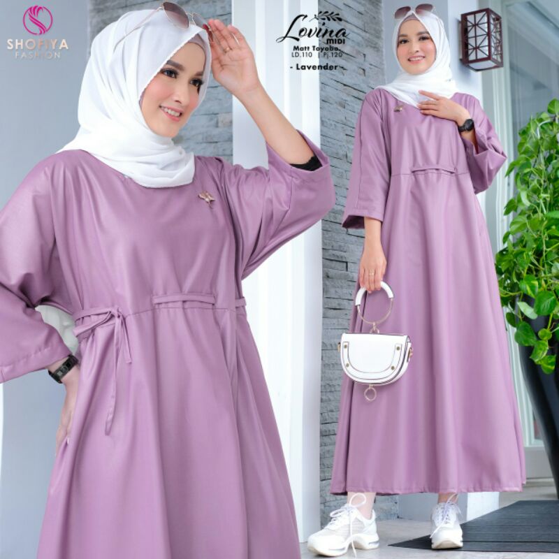 LOVINA Midi Dress Ori by Shofiya❤