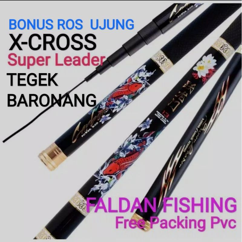 Joran Tegek Carbon X-CROSS Limited & XCROSS Super Leader Free Ujung Solid