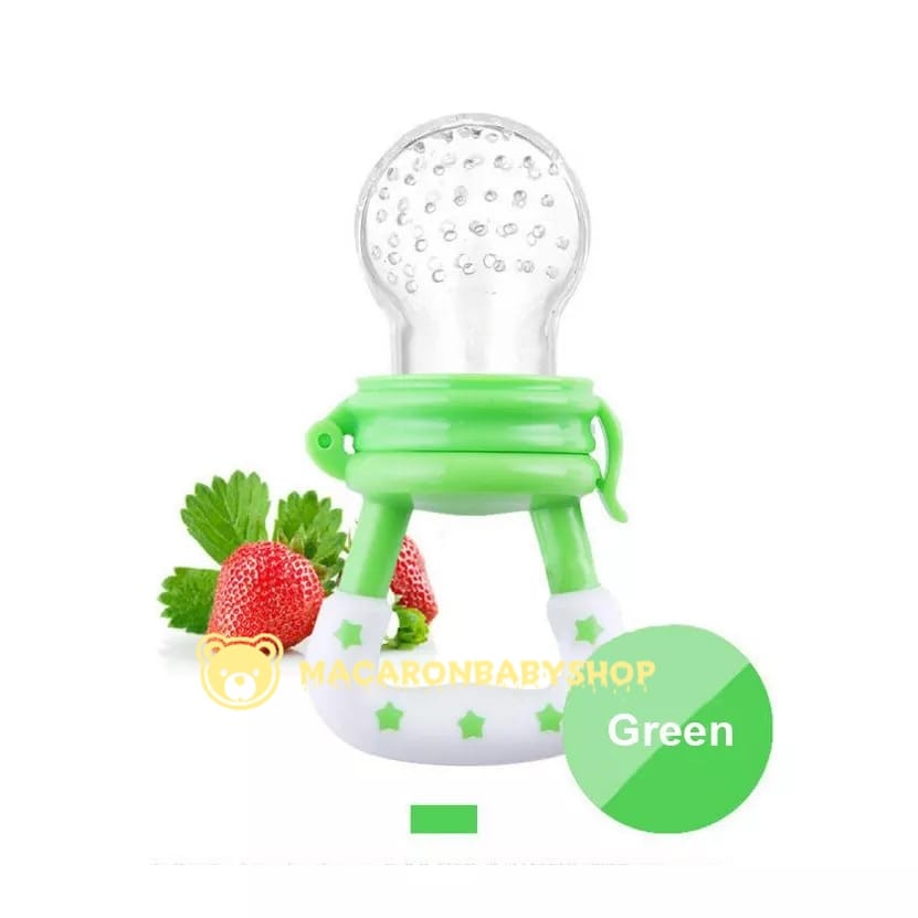 Empeng buah bayi/empeng buah baby/empeng buah dan sayur/empeng buah gigitan bayi empeng buah ukuran-Empeng Hijau