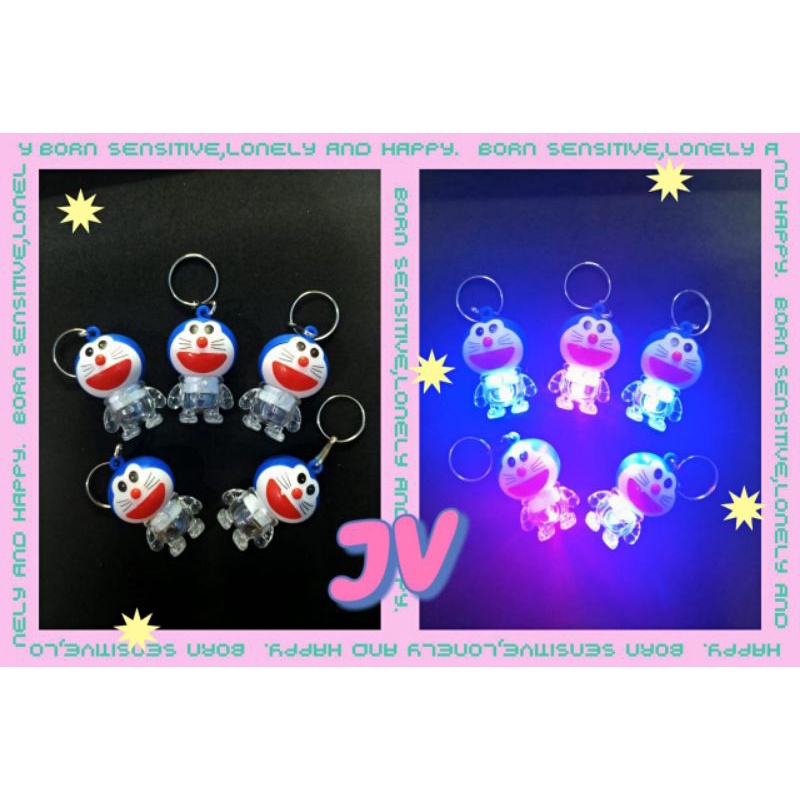 GANTUNGAN KUNCI LED KARAKTER  DORAEMON