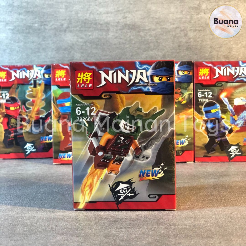 BRICKS LELE KARAKTER NINJA-GO MAINAN EDUKASI ANAK BRICK MOVIE NINJA GO CHARACTER MINI FIGURE FIGURES