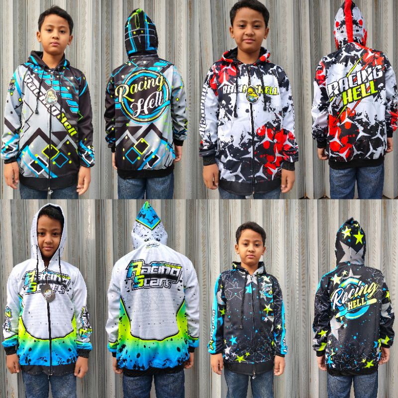 Jaket racing anak /jaket Racing anak Full print