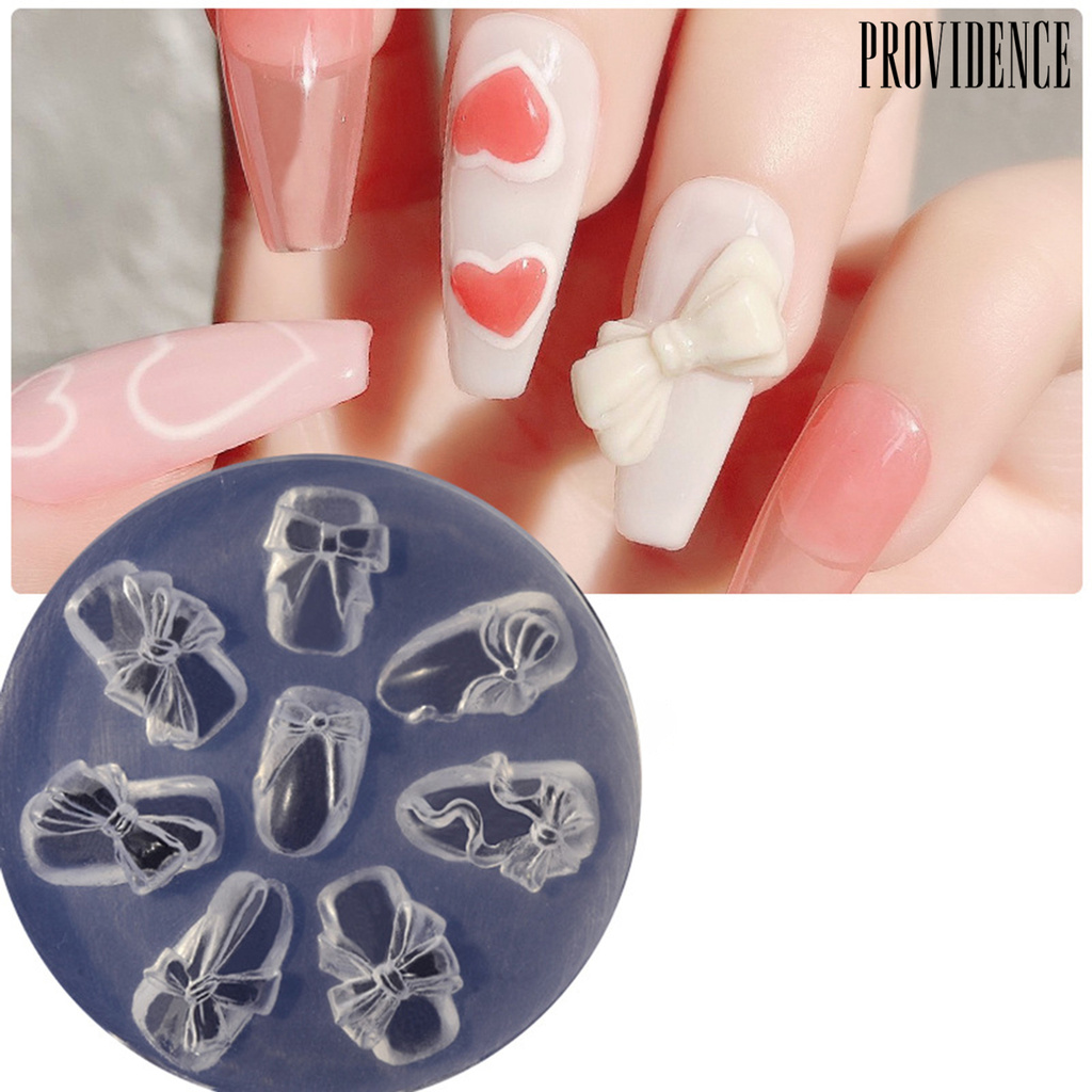 Providence Cetakan Kuku Tebal Tiga Dimensi Bentuk Pita Untuk Salon