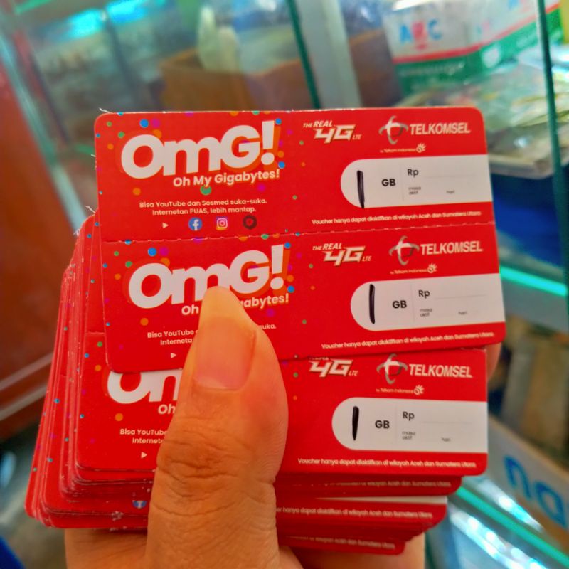 Voucher Fisik Telkomsel 1GB Sumbagut Zona 2