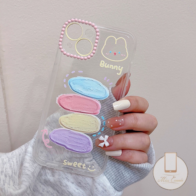 Lukisan Cat Minyak Transparan Cute Sweet Bunny Soft Case Untuk Samsung A32 A04s A12 A13 A50 A03 A52 A03s A53 A52s A22 A51 A02s A50s A23 A02 A10 A30s A21s A20s A20 A73 A33 A11 A71 A10s A72