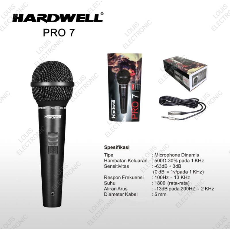 Mic Kabel HARDWELL PRO 7 Original Microphone Kabel HARDWELL PRO 7 ORIGiNAL