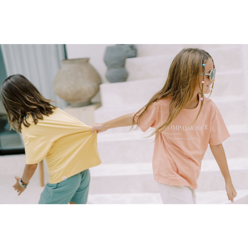 BOHOPANNA Overtee Word 1-10 Tahun Baju Anak Estetik Simpel Kata Words (Kaos Anak) CBKS