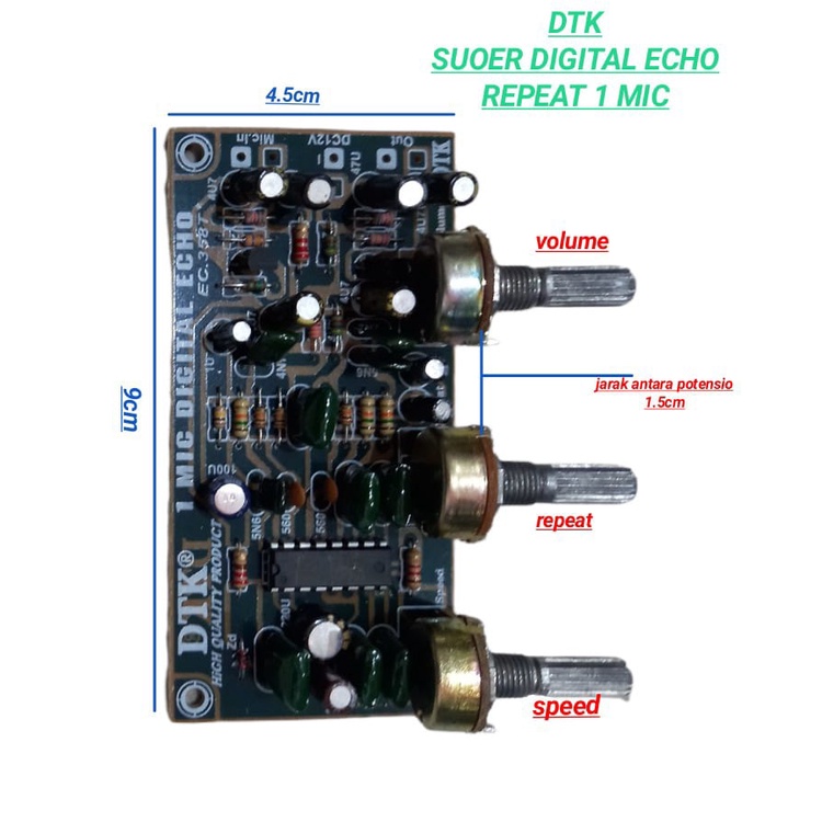 DTK SUPER DIGITAL ECHO REPEAT PLUS 1 MIC dtk digital Echo Repeat + 1mic