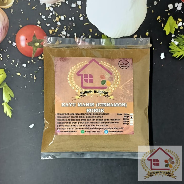 

(100 gr) KAYU MANIS BUBUK Cinnamon Powder 100% Murni Kayu Manis Bubuk Kering Tanpa Campura