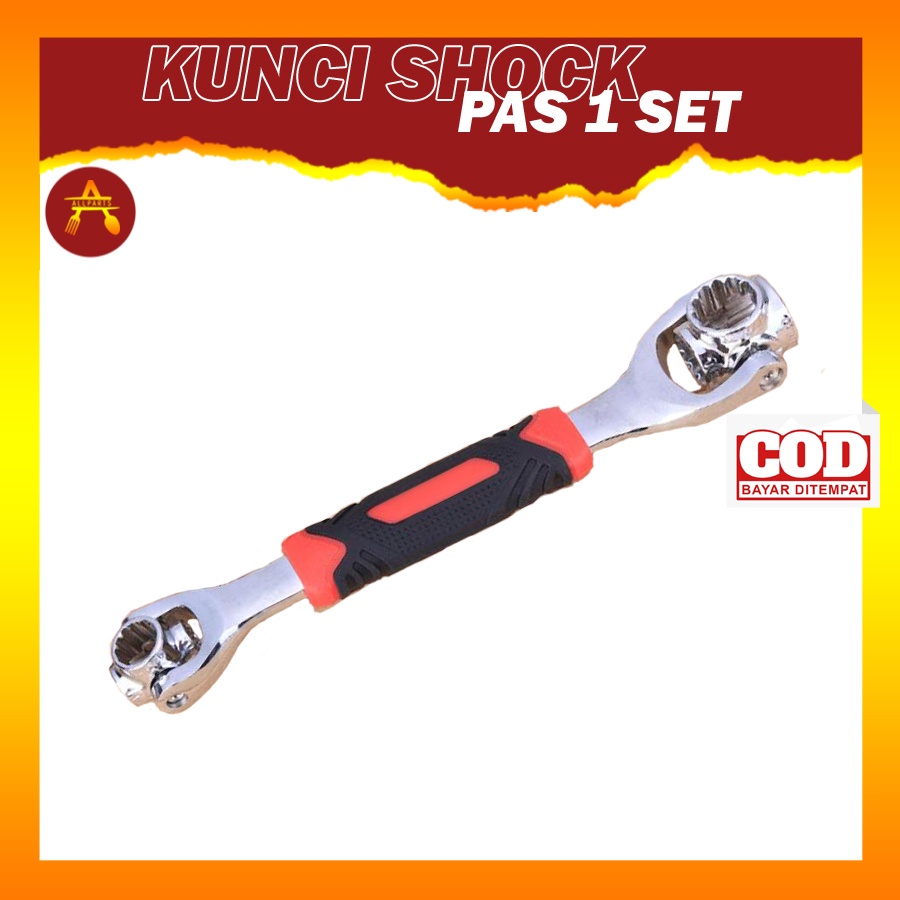 Kunci Sok Ring Pas Shock Set Serbaguna Multifungsi TW914 Kunci Baut Konci Sok Pas Shock Set 48 in 1