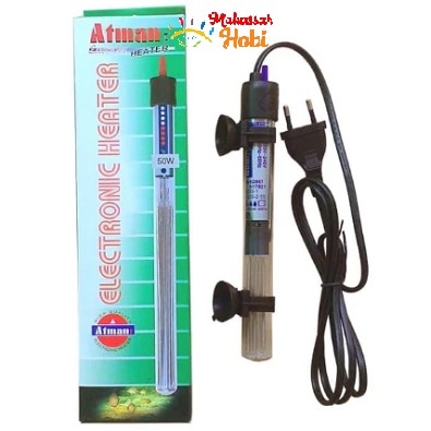 Heater ATMAN 50 Watt Penghangat Pemanas Air Aquarium W 50W 50watt