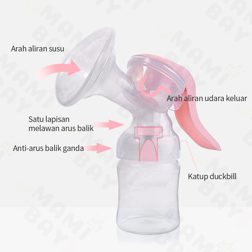 OKEYI Pompa asi silikon manual portable breast pump 180ml BPA Free