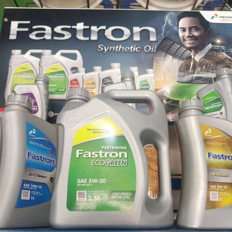Jual Oli fastron eco green SAE 5w30 LCGC Shopee Indonesia