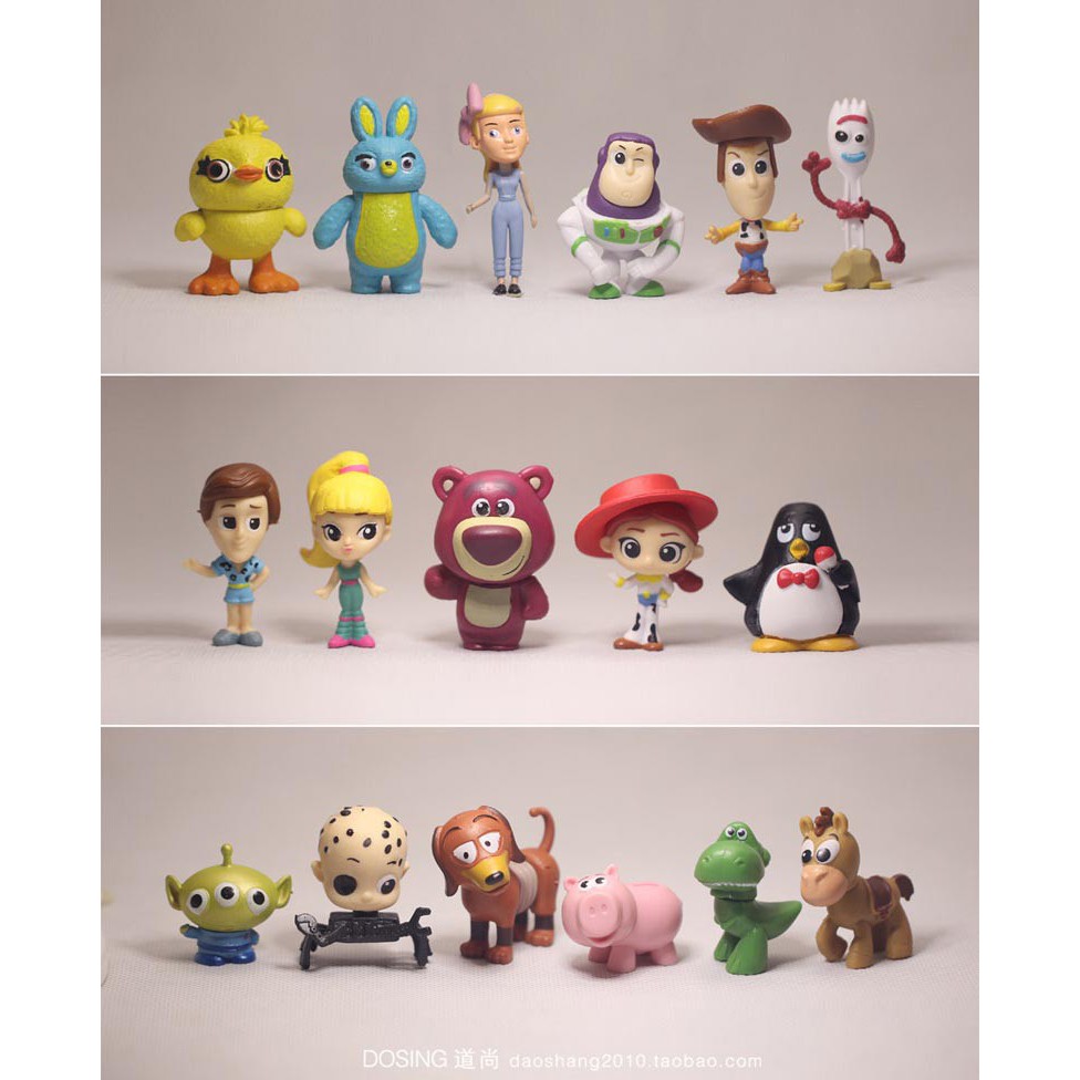 Toy Story Chibi Set Figure Topper Kue Hiasan Pajangan isi 17pcs